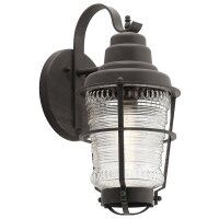 Lampe dextérieur vintage mur alu verre 45,7 cm de...