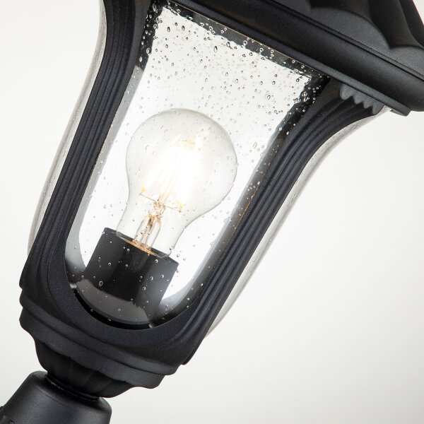 Lampe de socle extérieure H : 51 cm IP44 Noir Vintage RICHARD