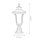 Lampe de socle extérieure H : 51 cm IP44 Noir Vintage RICHARD