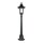 Lampadaire extérieur aluminium verre IP44 115 cm noir jardin