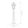 Lampadaire extérieur aluminium verre IP44 115 cm noir jardin