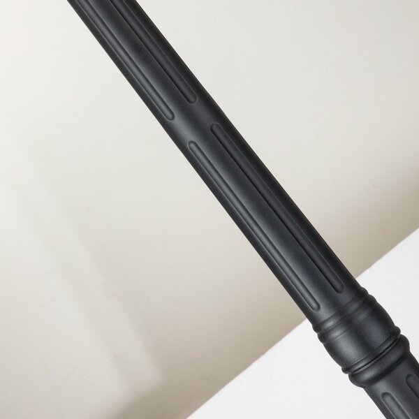 Lampadaire Noir Rustique 246,5 cm de haut Alu Verre IP44