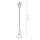 Lampadaire Noir Rustique 246,5 cm de haut Alu Verre IP44