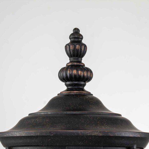 Applique extérieure verre aluminium IP44 H : 54,3 cm en bronze