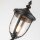 Lampe sur mât Rustique 232,5 cm de haut IP44 E27 Alu Verre