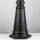 Lampe sur mât Rustique 232,5 cm de haut IP44 E27 Alu Verre