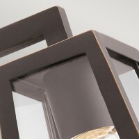 Lampe dextérieur mur 29 cm de haut verre aluminium...