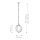 Lampe dextérieur ronde L : 30,5 cm H : max. 203,3 cm réglable
