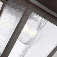 Lampe dextérieur mur acier inoxydable verre H :...