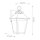 Lampe dextérieur mur acier inoxydable verre H : 28,6 cm IP44 E27