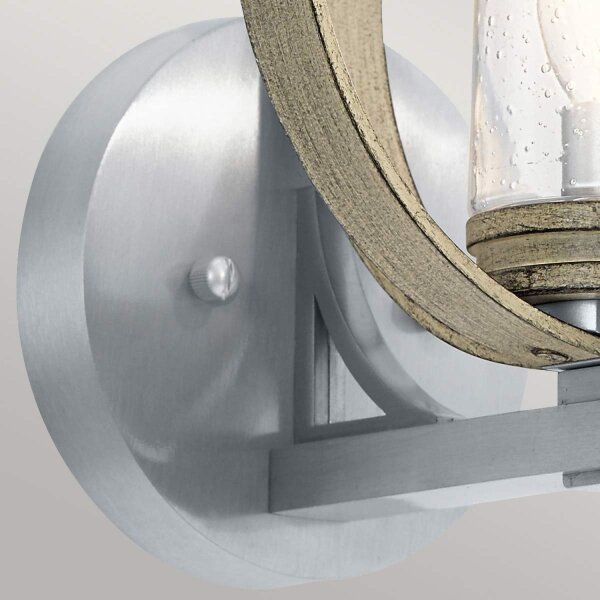 Applique extérieure IP44 H : 26,1 cm rond décoratif IVES