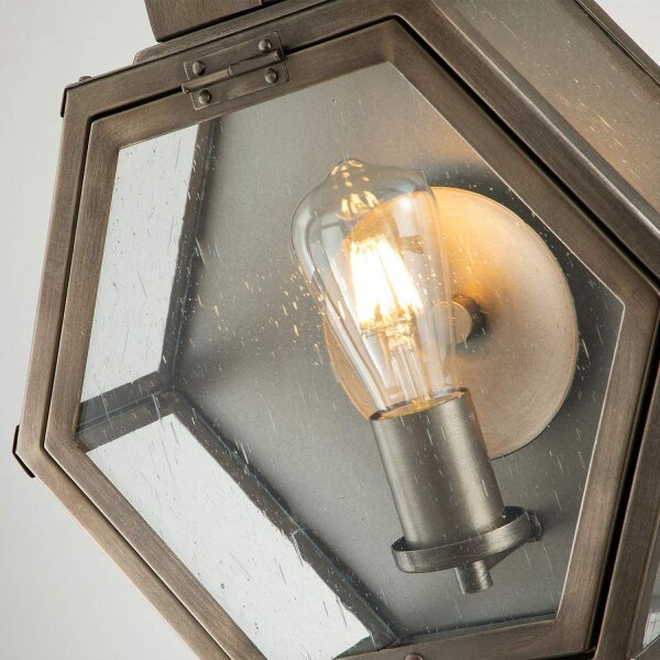 Lampe dextérieur murale H : 48 cm IP44 E27 Design vintage en bronze