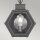 Applique extérieure Vintage Alu Verre H : 41,8 cm IP44 E27