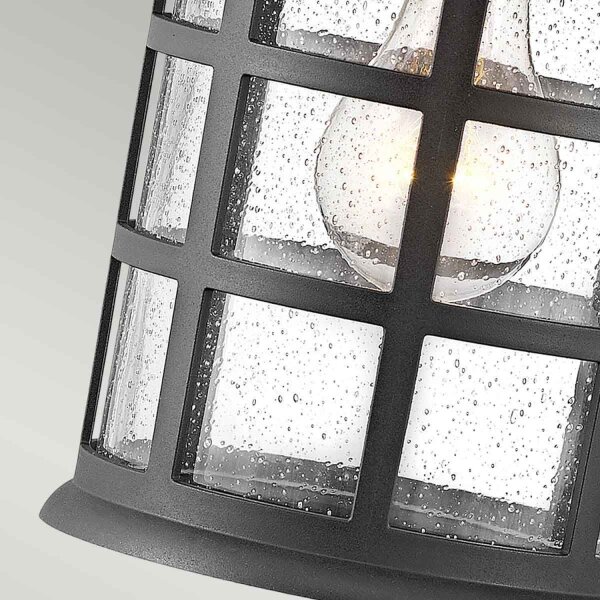 Lampe dextérieur murale H : 30,1 cm IP44 noir E27