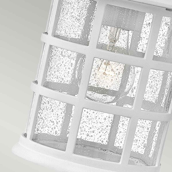 Lampe dextérieur murale E27 IP44 30,1 cm de haut Blanc Vintage