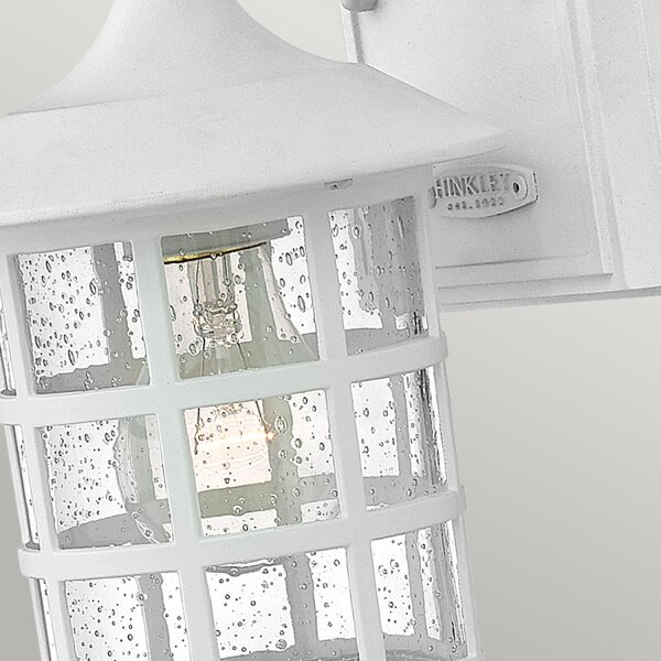Applique extérieure H : 23,8 cm IP44 Blanc E27 Vintage