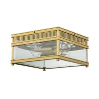 Lampe dextérieur laiton véritable verre 30...