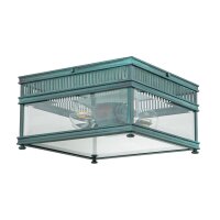 Lampe dextérieur laiton véritable verre 30...