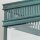 Lampe dextérieur laiton véritable verre 30 cm de large IP44 E27 vert antique