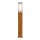 Borne déclairage en acier inoxydable teck bois IP55 hauteur 70 cm faible éblouissement