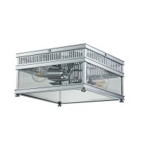 Plafonnier ext&eacute;rieur laiton verre E27 IP44 30 cm...