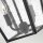 Lampe dextérieur noire mur alu verre IP44 H : 47,9 cm 2x E14