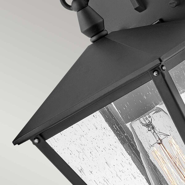 Lampe dextérieur murale IP44 35,1 cm de haut Noir E27 Rustique