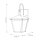 Lampe dextérieur murale IP44 35,1 cm de haut Noir E27 Rustique