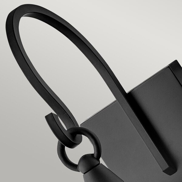 Lampe dextérieur Mur Vintage H : 58,5 cm IP44 E14 Noir