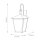 Lampe dextérieur Mur Vintage H : 58,5 cm IP44 E14 Noir