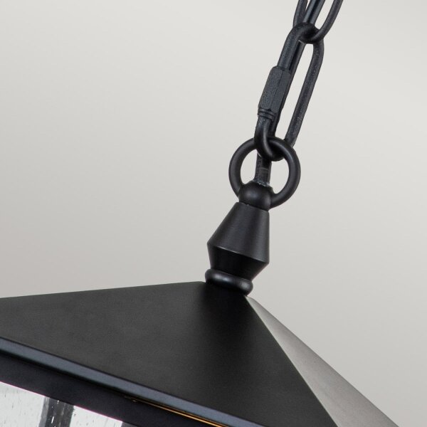 Suspension extérieure étroite 17,8 cm de large IP44 E27 noir