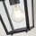 Suspension extérieure étroite 17,8 cm de large IP44 E27 noir