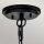 Suspension extérieure étroite 17,8 cm de large IP44 E27 noir
