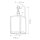 Applique extérieure aluminium verre E27 IP44 44 cm de haut Vintage