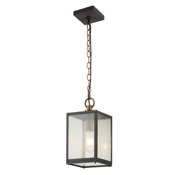 Lampe dextérieur suspendue aluminium verre E27 IP44 H : max. 197,2 cm