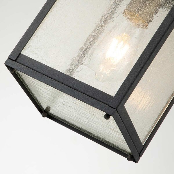Lampe dextérieur suspendue aluminium verre E27 IP44 H : max. 197,2 cm