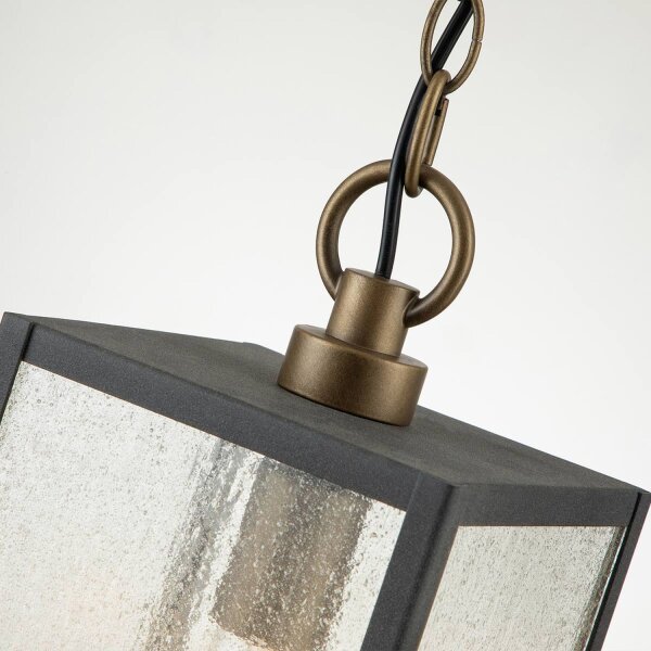 Lampe dextérieur suspendue aluminium verre E27 IP44 H : max. 197,2 cm