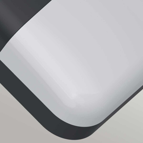 Lampe LED dextérieur murale 24 cm de haut IP65 blanc chaud résistant aux intempéries