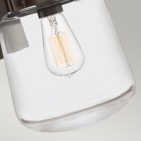 Applique extérieure aluminium verre E27 IP44 H :...