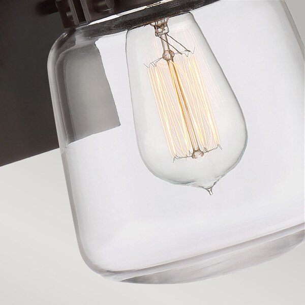 Lampe dextérieur vintage E27 aluminium verre H : 29,6 cm IP44