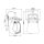 Lampe dextérieur vintage E27 aluminium verre H : 29,6 cm IP44