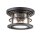 Plafonnier extérieur alu verre IP44 L : 25,4 cm rond 2x E27