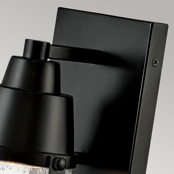 Applique murale extérieure GU10 IP44 H : 30,7 cm Noir