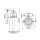 Applique extérieure GU10 LED IP44 3000 K blanc chaud Vintage