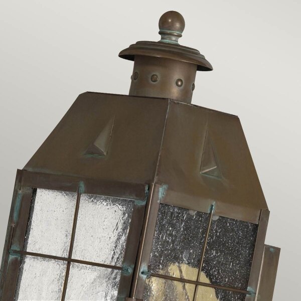 Lampe dextérieur murale en laiton verre E27 IP44 34,2 cm de haut