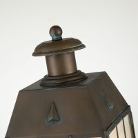Luminaire de socle extérieur laiton massif verre...