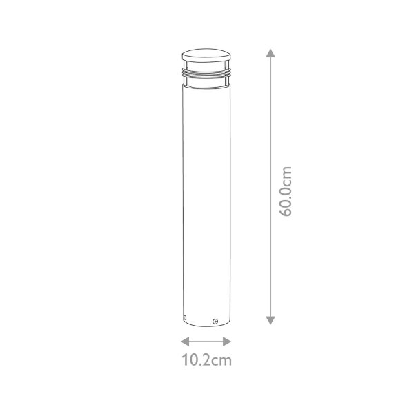 Borne déclairage en laiton véritable IP55 60 cm de haut Maritim