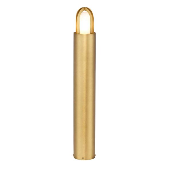 Borne déclairage de jardin en laiton verre IP55 hauteur 70 cm