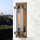 Applique murale extérieure E27 IP44 hauteur 35,6 cm aluminium verre