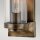Applique murale extérieure E27 IP44 hauteur 35,6 cm aluminium verre